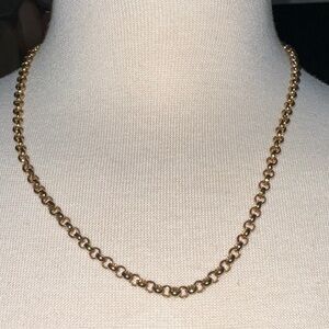 Raquel Rolo Chain Gold-Tone Vintage Fold-Over Clasp